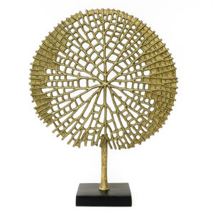 Antique Gold Abstract Tree Sculpture