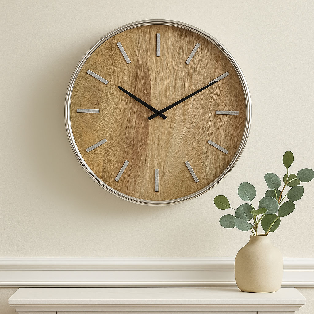 Mangowood Wall Clock - Image 4